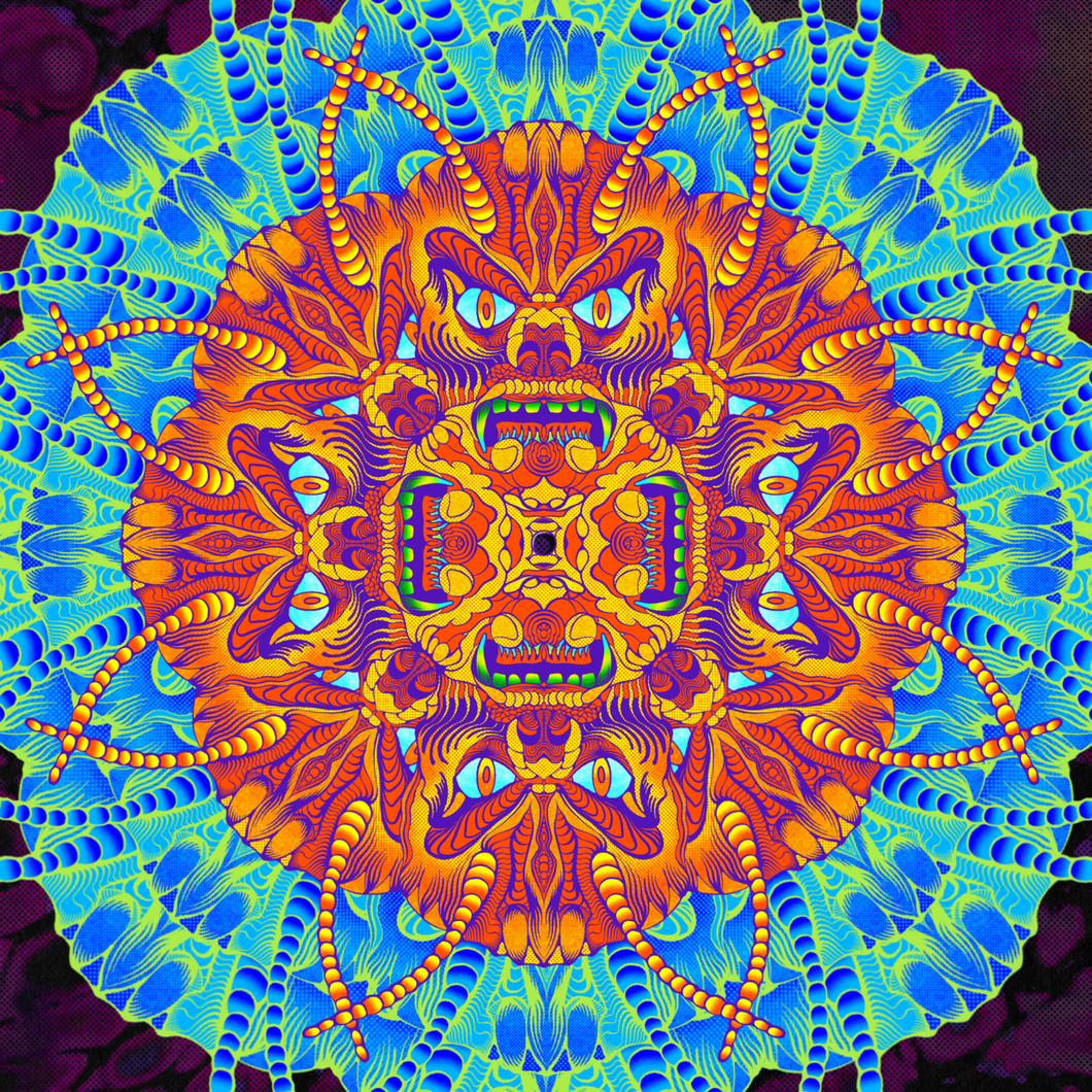 Monster Mandala 16x16 poster