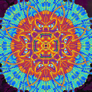 Monster Mandala 16x16 poster