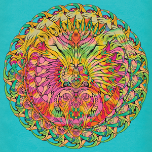 Pastel freakout mandala 18x18 poster