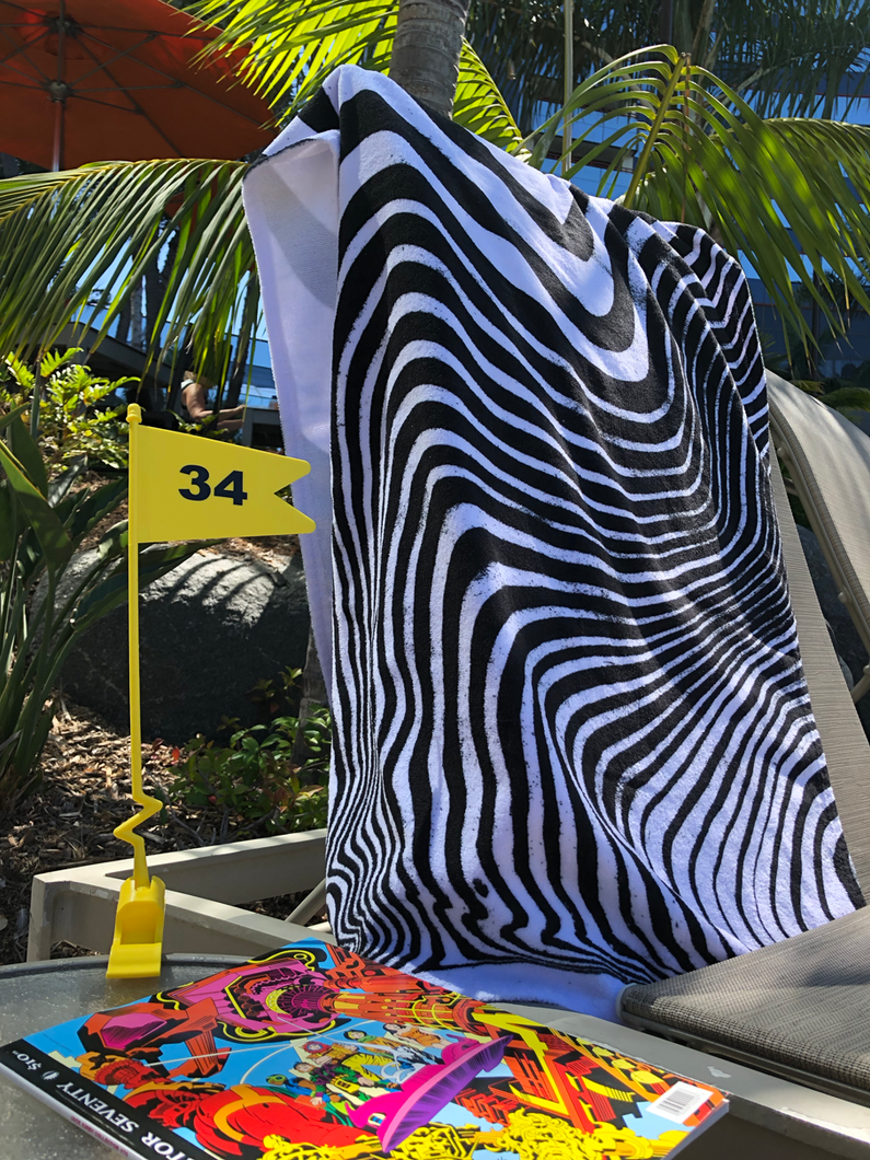 Sumi Print Beach Towel